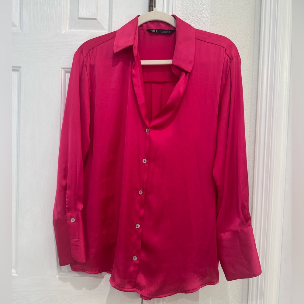 Barbie Pink Zara Button-Up Top